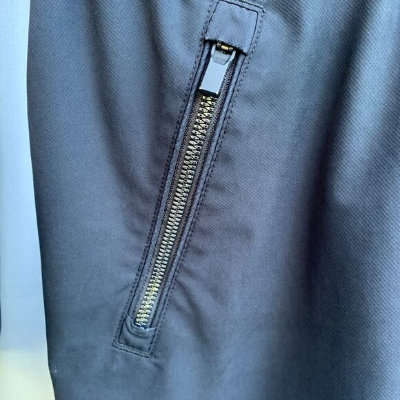 Athleta Cloudburst Jacket Size XS Black Hooded Long Raincoat Water-Resistant - Picture 6 of 15